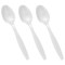 Smarty Had A Party White Plastic Disposable Spoons (1000 Spoons), 1000PK 420S-WH-CASE - alternate 2